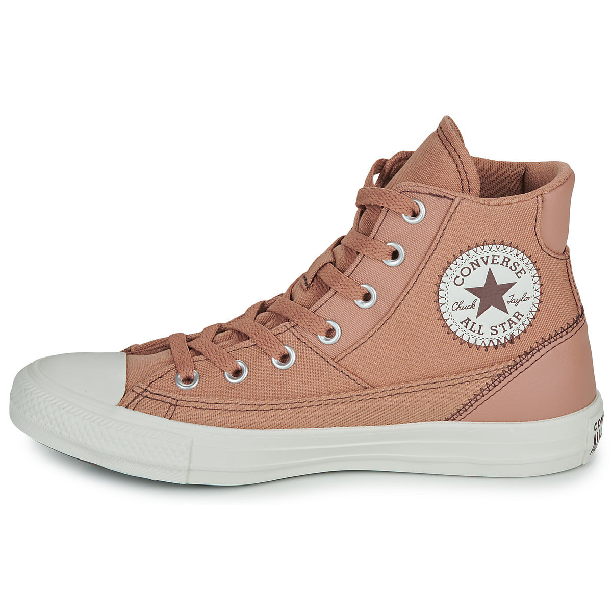 Sneakers alte Donna Converse  CHUCK TAYLOR ALL STAR PATCHWORK  Rosa