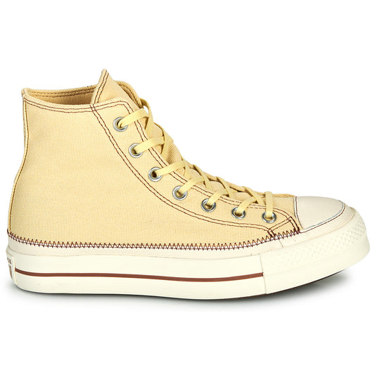 Sneakers alte Donna Converse  CHUCK TAYLOR ALL STAR LIFT PLATFORM CONTRAST STITCHING  Beige