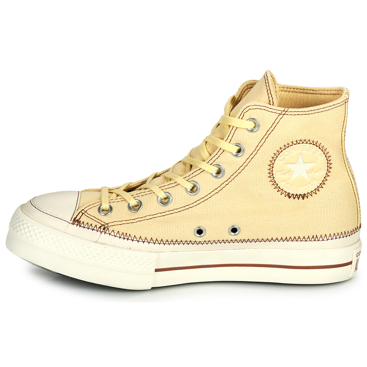 Sneakers alte Donna Converse  CHUCK TAYLOR ALL STAR LIFT PLATFORM CONTRAST STITCHING  Beige