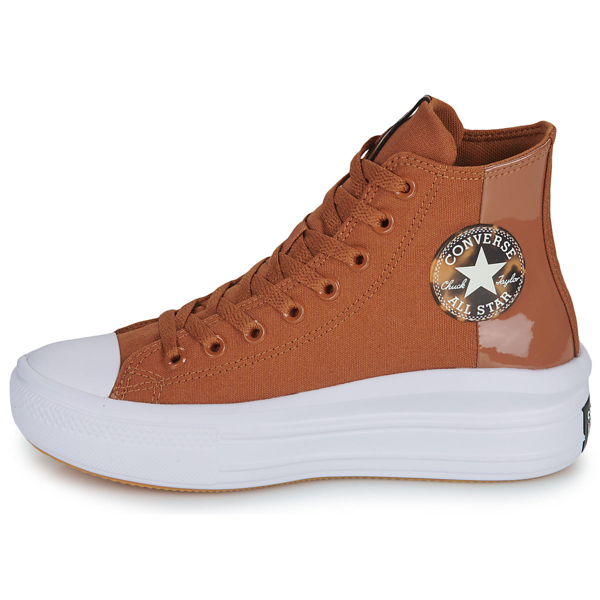 Sneakers alte Donna Converse  CHUCK TAYLOR ALL STAR MOVE PLATFORM TORTOISE  Marrone