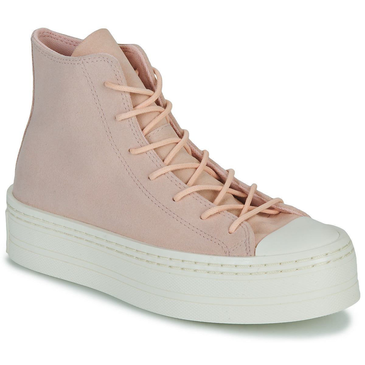 Sneakers alte Donna Converse  CHUCK TAYLOR ALL STAR MODERN LIFT PLATFORM MONO SUEDE  Rosa