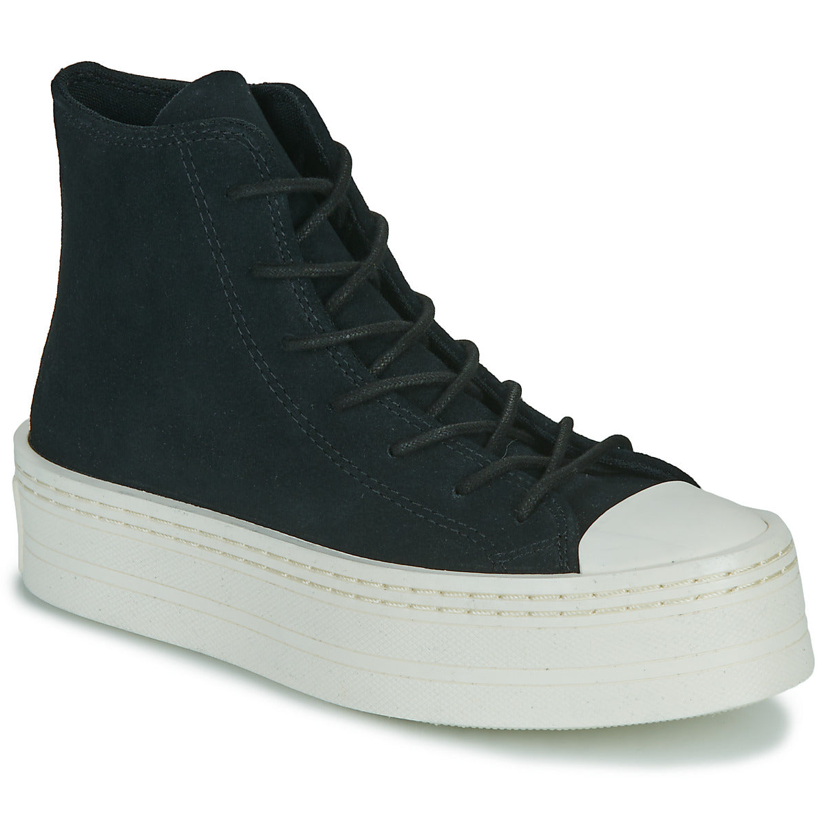 Sneakers alte Donna Converse  CHUCK TAYLOR ALL STAR MODERN LIFT PLATFORM MONO SUEDE  Nero