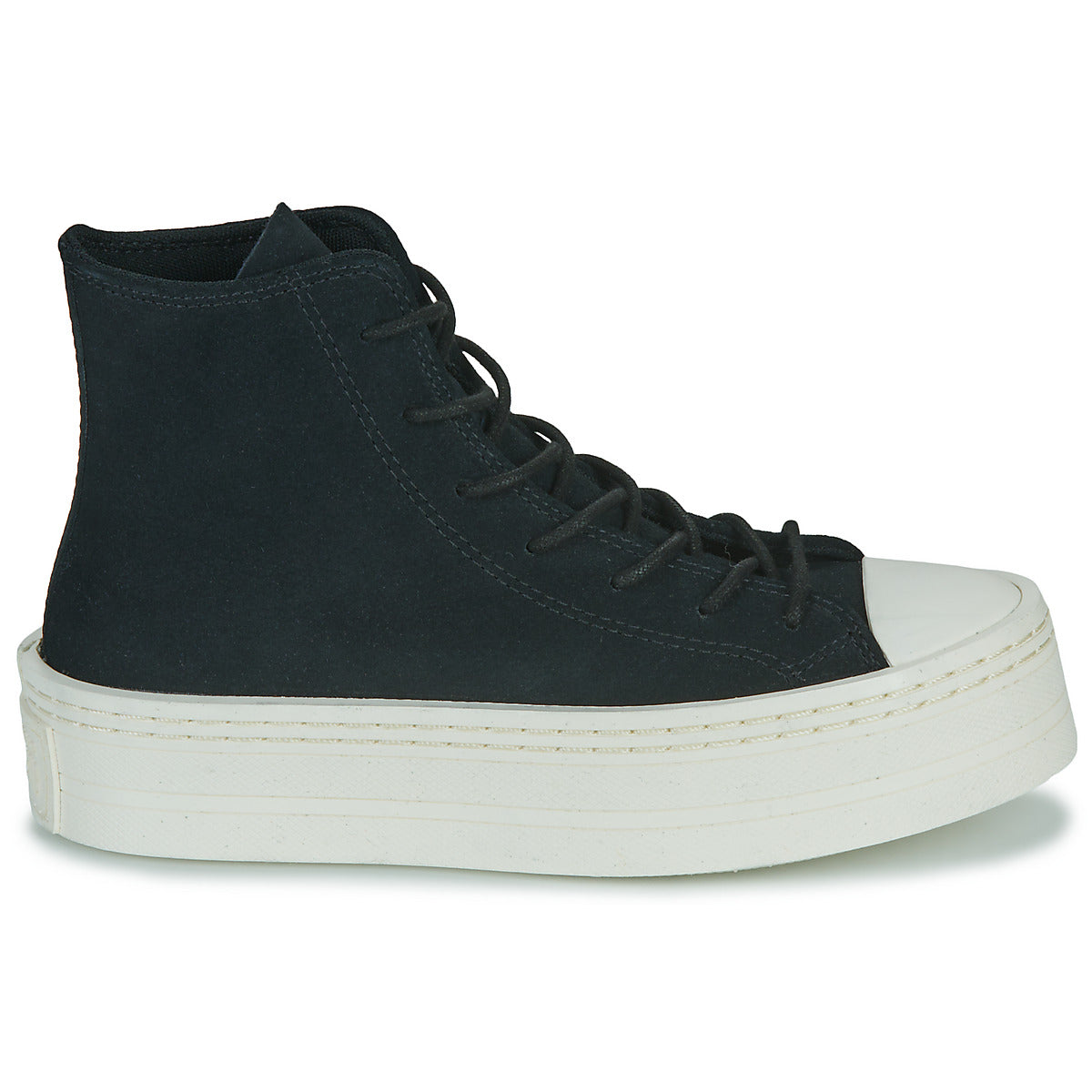 Sneakers alte Donna Converse  CHUCK TAYLOR ALL STAR MODERN LIFT PLATFORM MONO SUEDE  Nero