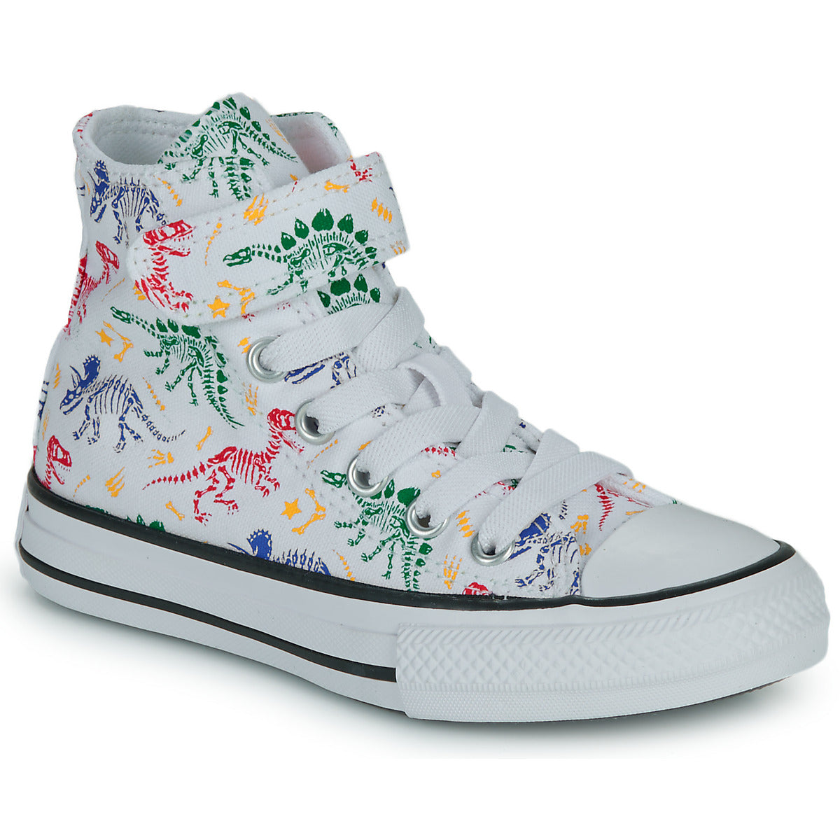 Scarpe bambini ragazzo Converse  CHUCK TAYLOR ALL STAR EASY-ON DINOS  Bianco