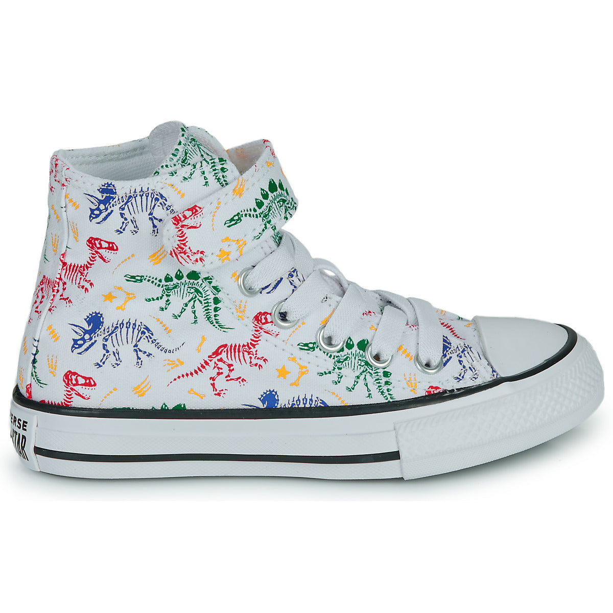 Scarpe bambini ragazzo Converse  CHUCK TAYLOR ALL STAR EASY-ON DINOS  Bianco