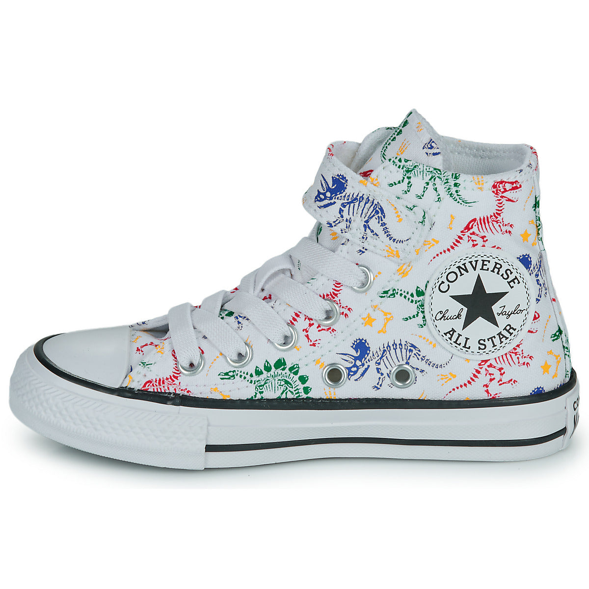 Scarpe bambini ragazzo Converse  CHUCK TAYLOR ALL STAR EASY-ON DINOS  Bianco