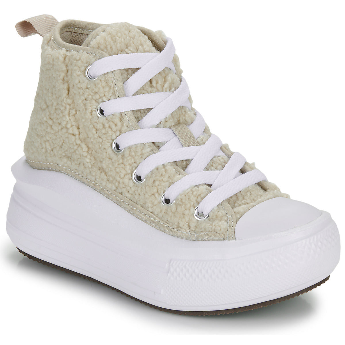 Scarpe bambini ragazza Converse  CHUCK TAYLOR ALL STAR PLATFORM MOVE WARM WINTER ESSENTIALS  Beige