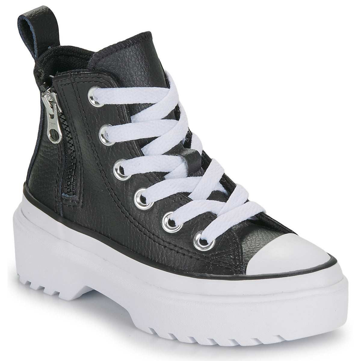 Scarpe bambini ragazza Converse  CHUCK TAYLOR ALL STAR LUGGED LIFT PLATFORM LEATHER  Nero