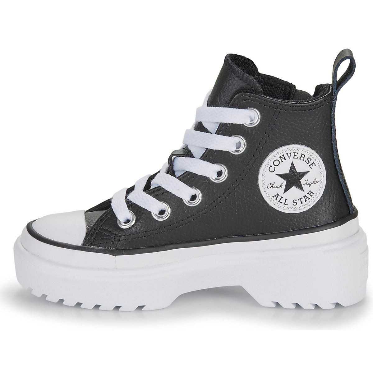 Scarpe bambini ragazza Converse  CHUCK TAYLOR ALL STAR LUGGED LIFT PLATFORM LEATHER  Nero