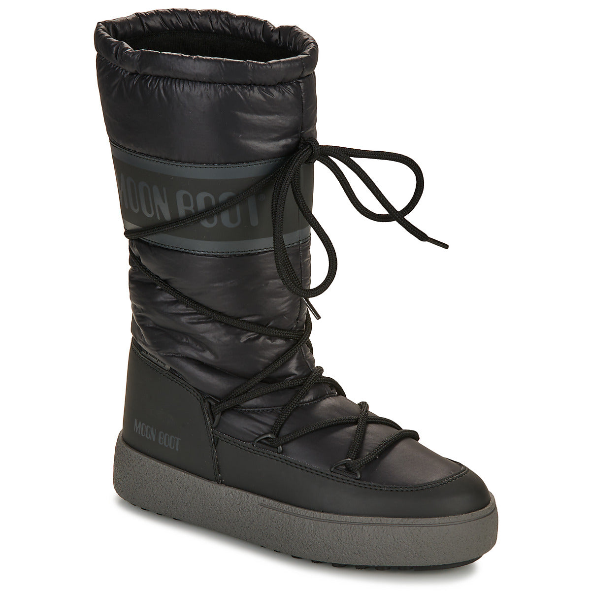 Scarpe da neve Donna Moon Boot  MB LTRACK HIGH NYLON WP  Nero