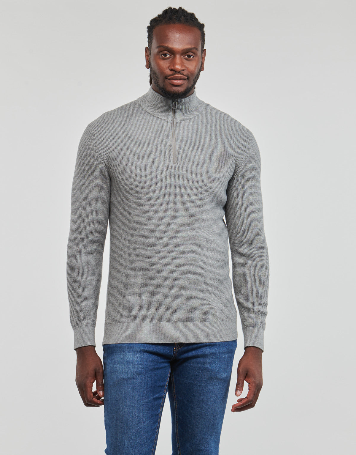 Maglione Uomo Esprit  zip troyer  Grigio