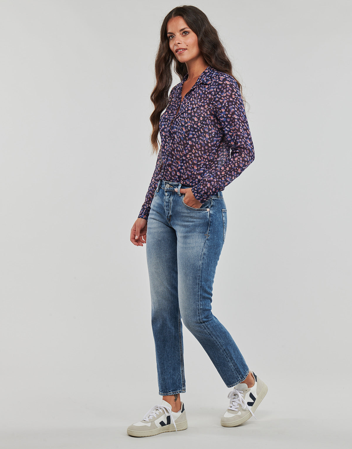 Jeans Mom Donna Le Temps des Cerises  400/20 BASIC  Blu