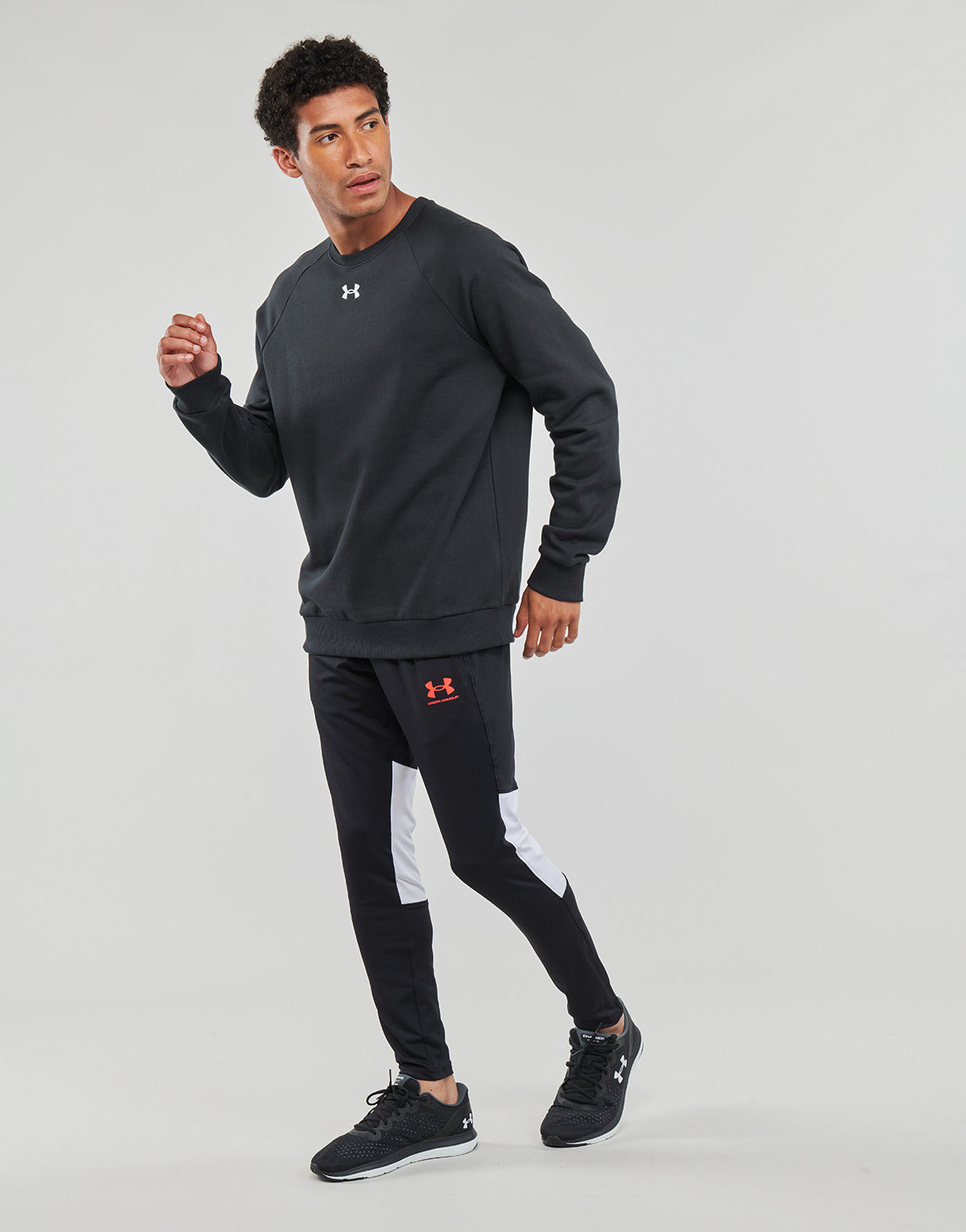 Felpa Uomo Under Armour  Rival Fleece Crew  Nero