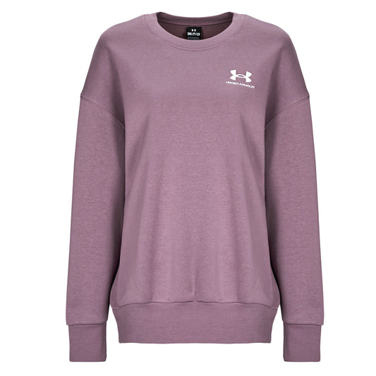 Felpa Donna Under Armour  Essential Flc OS Crew  Viola