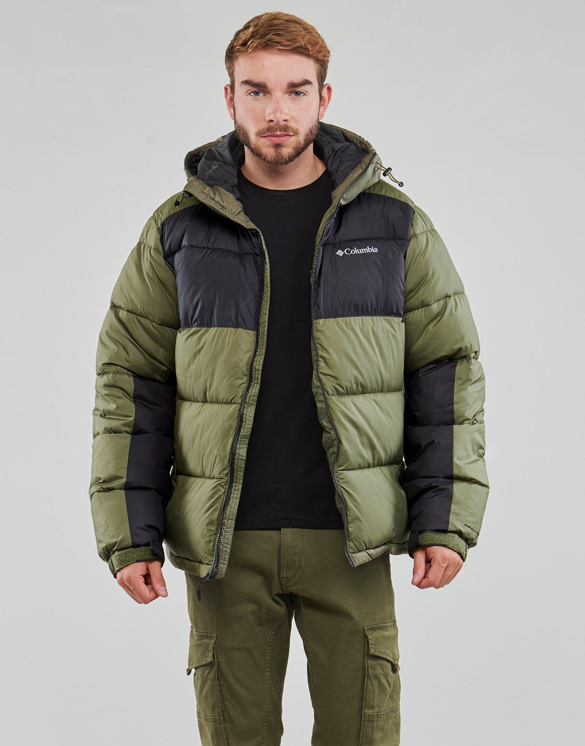 Piumino Uomo Columbia  Pike Lake II Hooded Jacket  Kaki