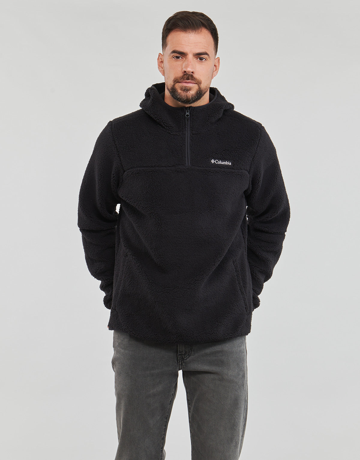 Felpa Uomo Columbia  Rugged Ridge III Sherpa Pullover  Nero