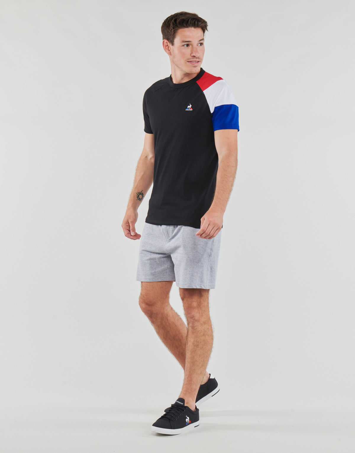 T-shirt Uomo Le Coq Sportif  BAT TEE SS N°1  Nero