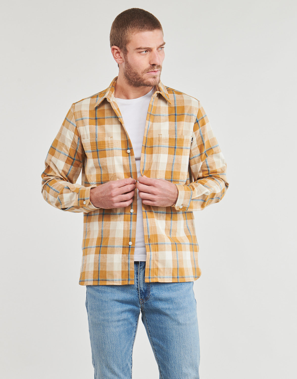 Camicia a maniche lunghe Uomo Timberland  Windham Heavy Flannel Shirt Regular  Multicolore