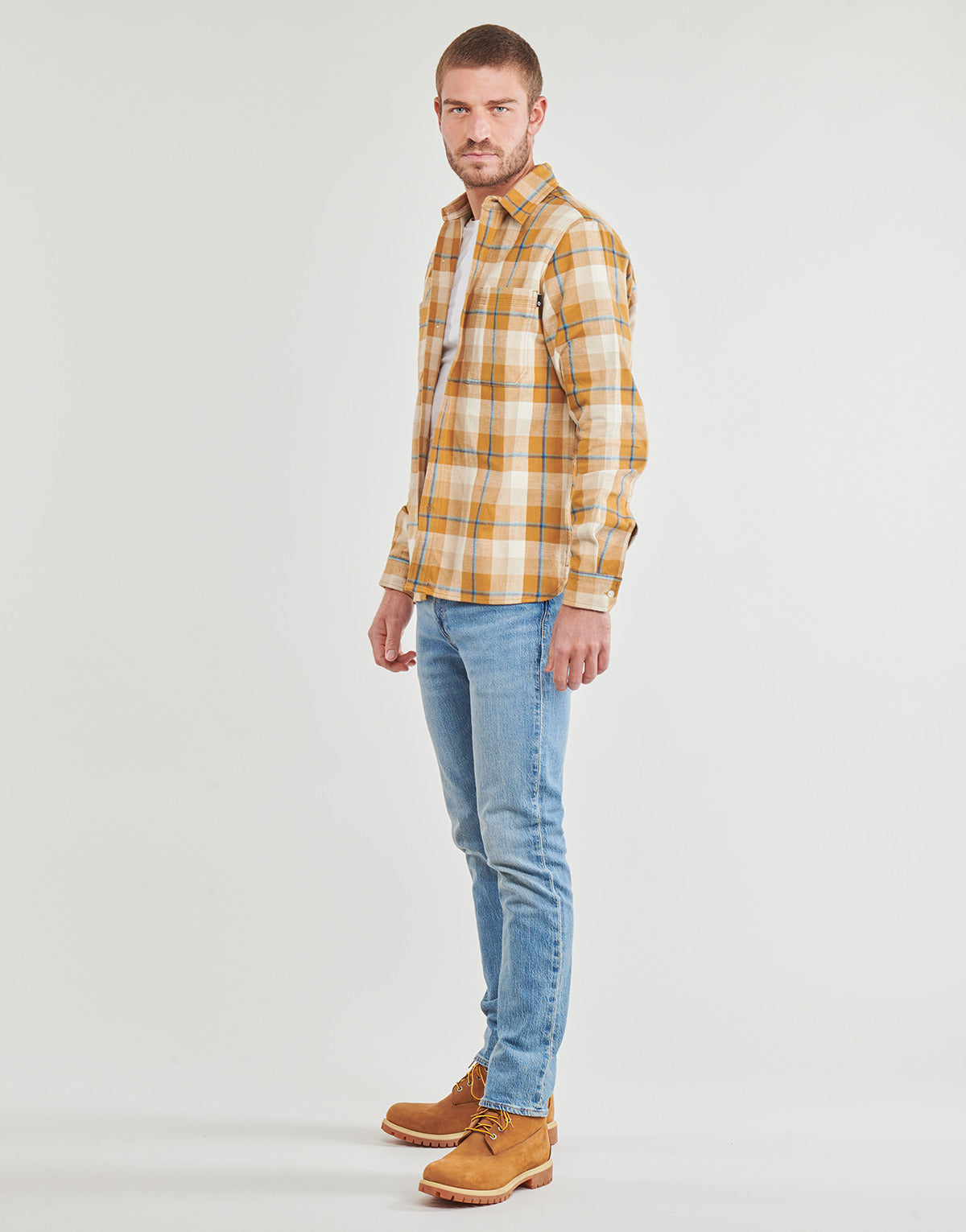 Camicia a maniche lunghe Uomo Timberland  Windham Heavy Flannel Shirt Regular  Multicolore