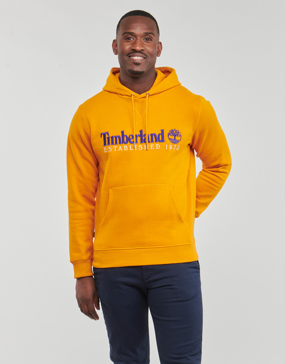 Felpa Uomo Timberland  50th Anniversary Est. 1973 Hoodie BB Sweatshirt Regular  Giallo