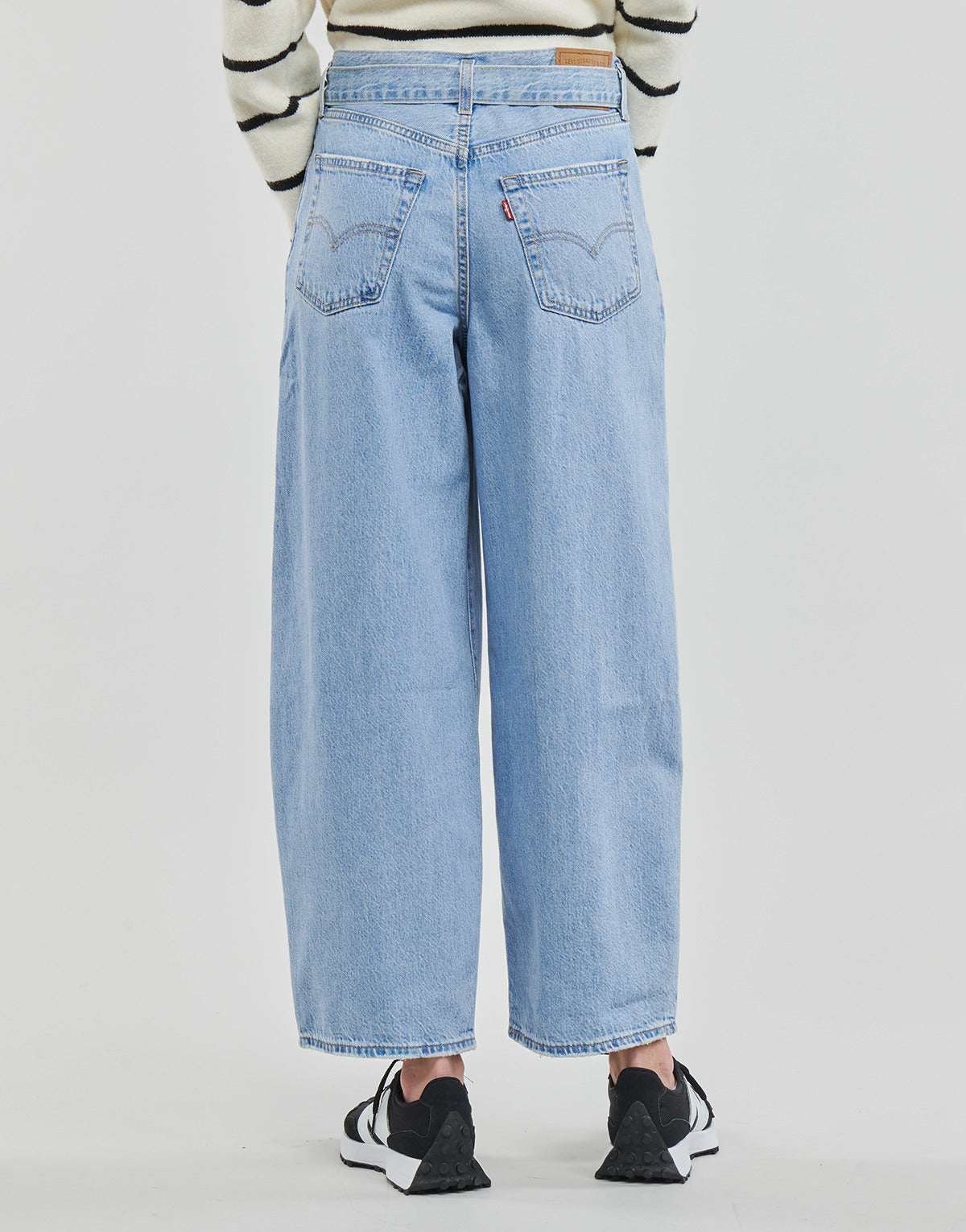 Jeans boyfriend Donna Levis  BELTED BAGGY  Blu