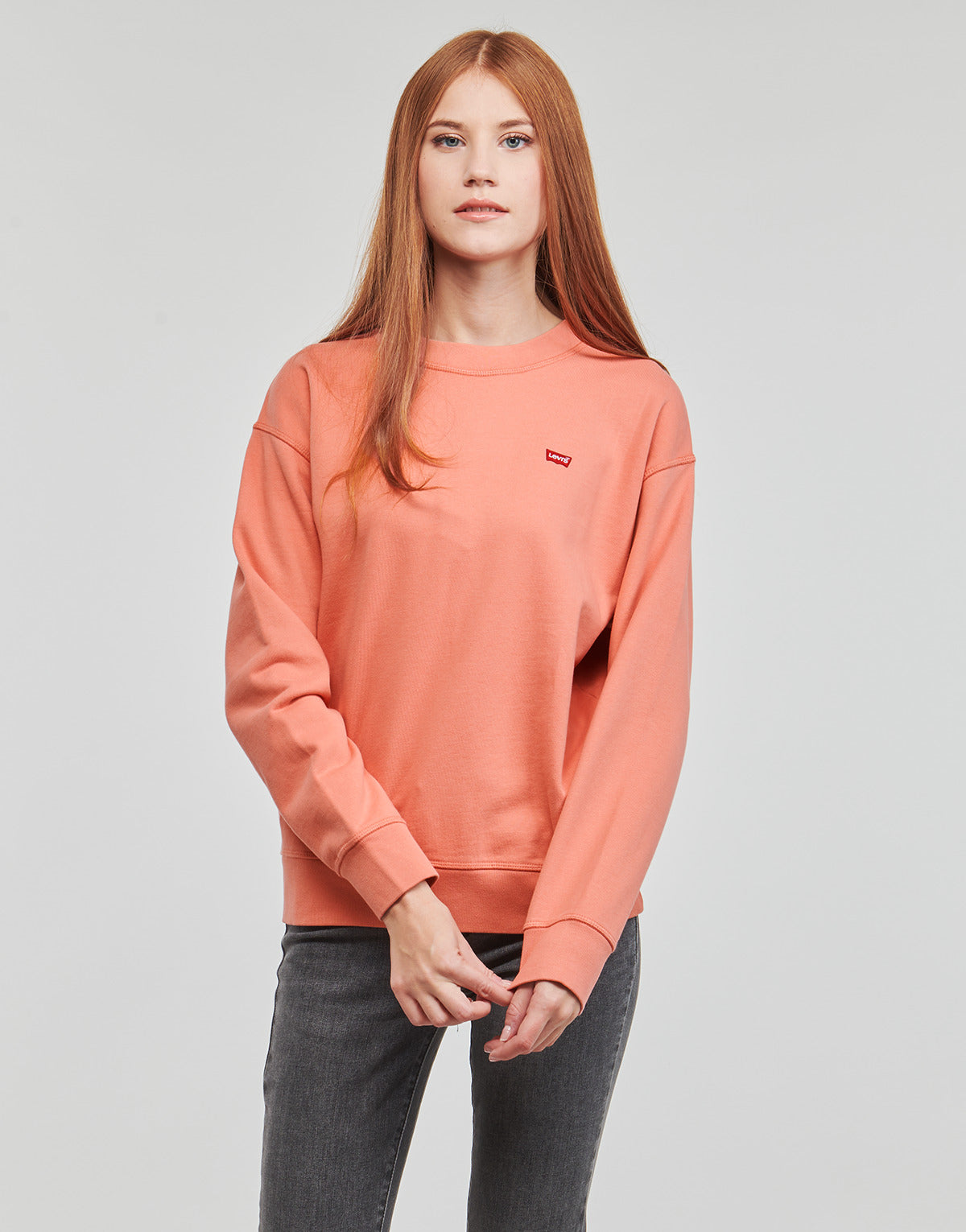 Felpa Donna Levis  STANDARD CREW  Arancio