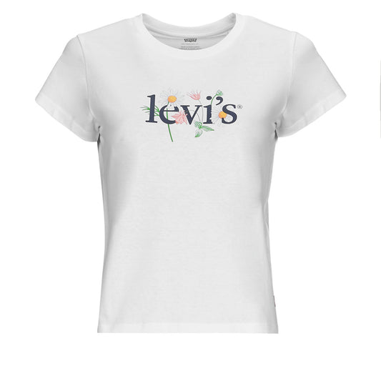 T-shirt Donna Levis  GRAPHIC AUTHENTIC TSHIRT  Bianco