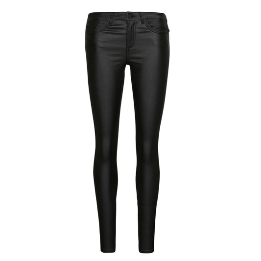 Pantalone Donna Vero Moda  VMALIA MR SKINNY SHAPE COATED PANTS NOOS  Nero