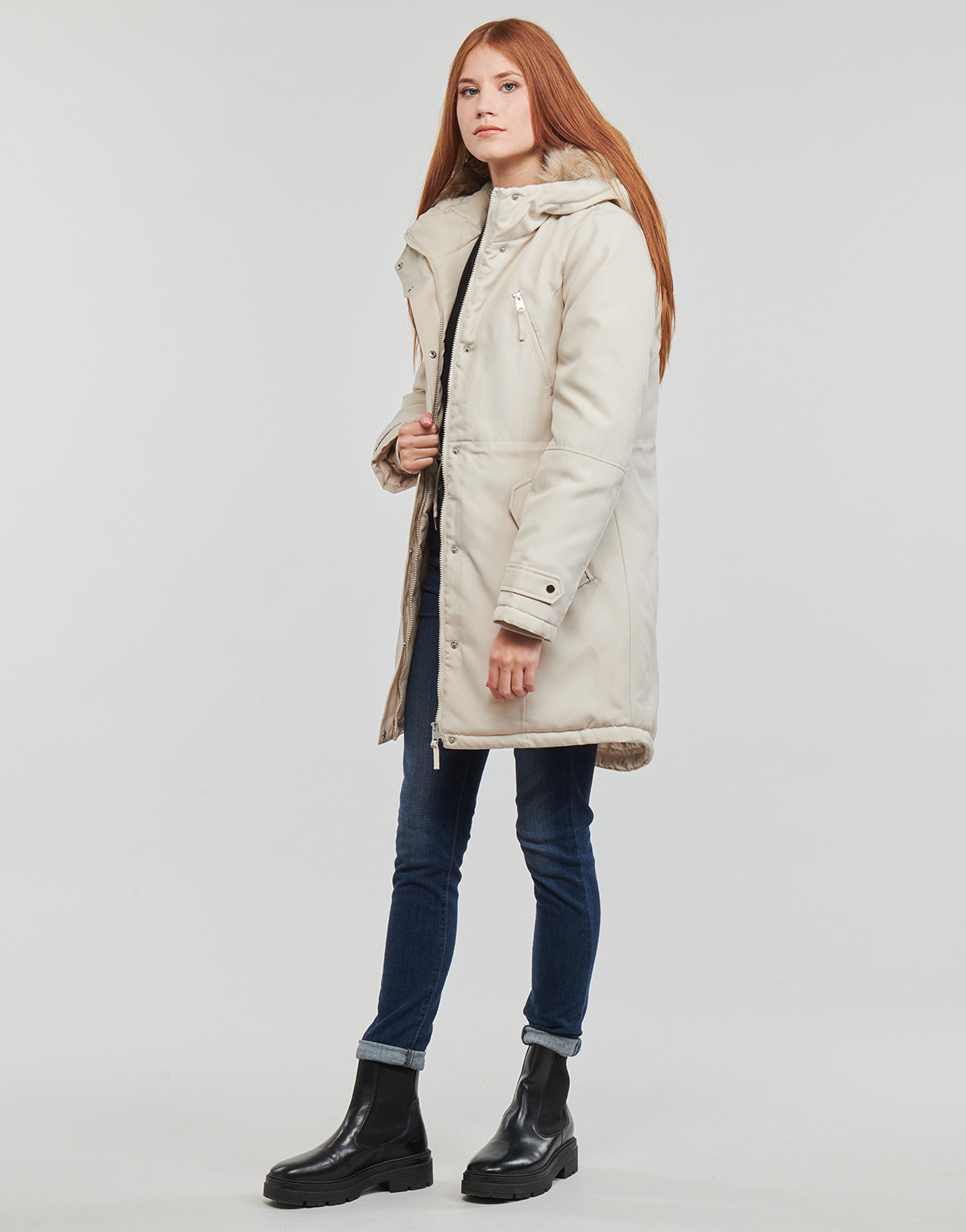 Parka Donna Vero Moda  VMTRACK AW23 PARKA COAT  Beige