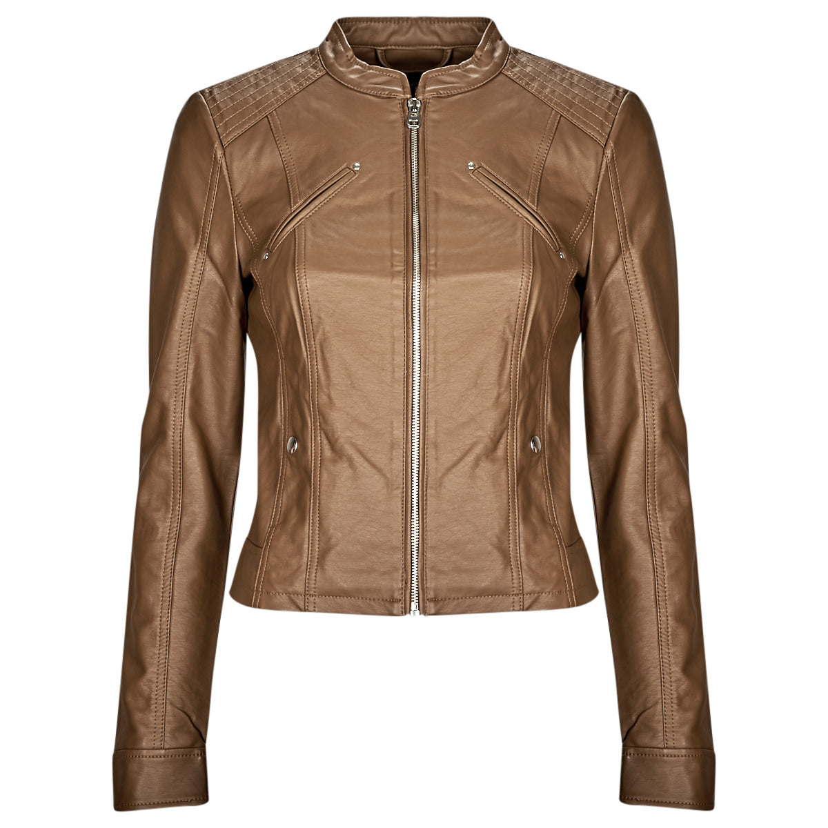 Giacca in pelle Donna Vero Moda  VMFAVODONA COATED JACKET NOOS  Marrone