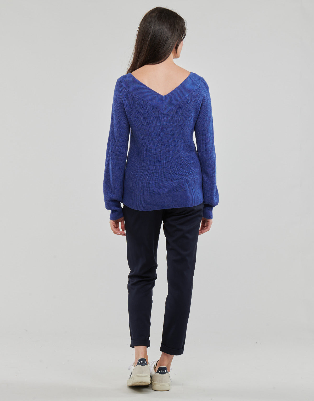 Maglione Donna Vero Moda  VMNEWLEXSUN LS DOUBLE V-NCK  Blu