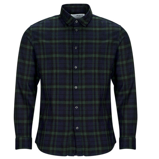 Camicia a maniche lunghe Uomo Selected  SLHSLIMOWEN-FLANNEL SHIRT LS NOOS  Marine