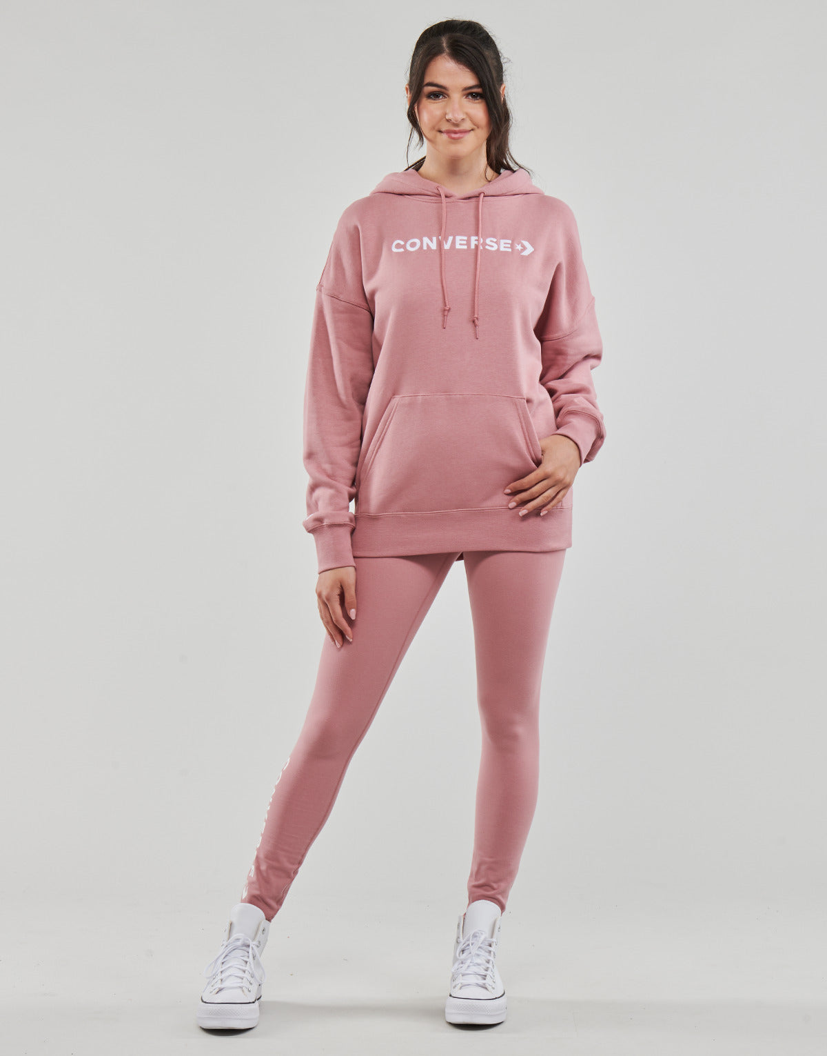 Collant Donna Converse  WORDMARK LEGGING  Rosa