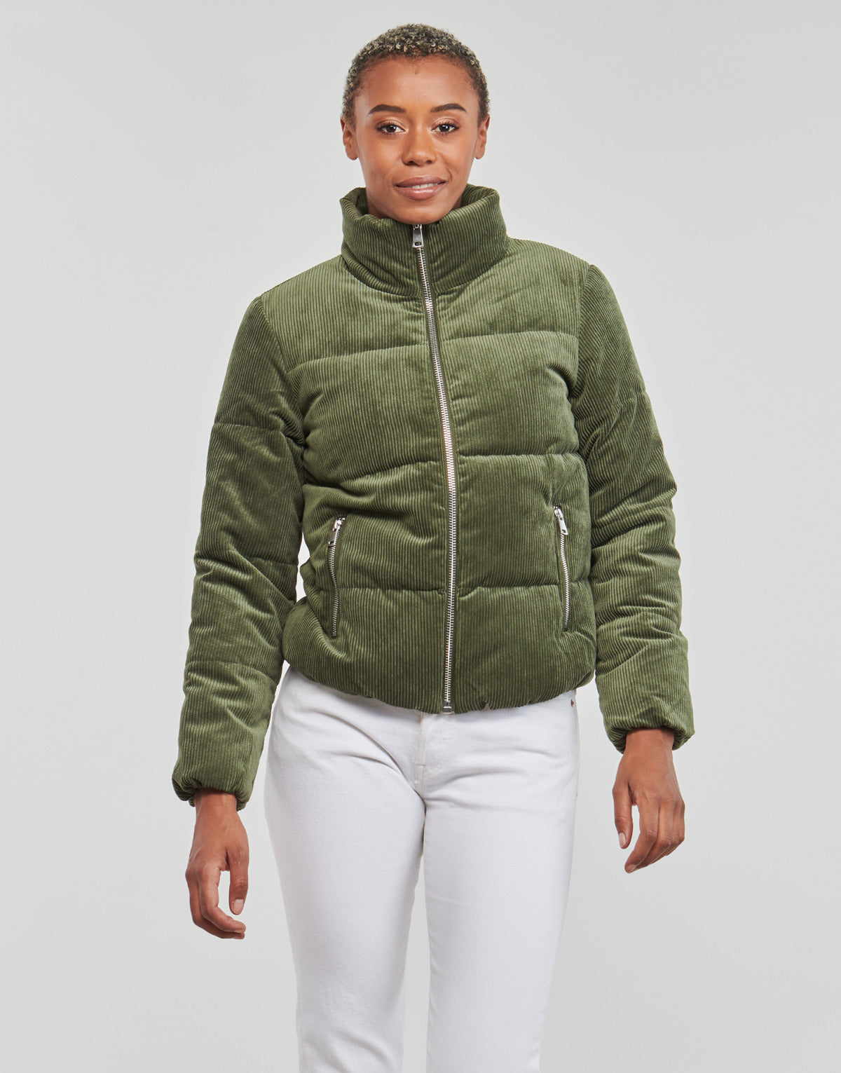 Piumino Donna JDY  JDYNEWLEXA PADDED CORDUR JACKET OTW NEW  Verde