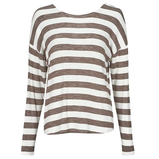 Maglione Donna Only  ONLLIRA L/S STRING TOP JRS  Beige