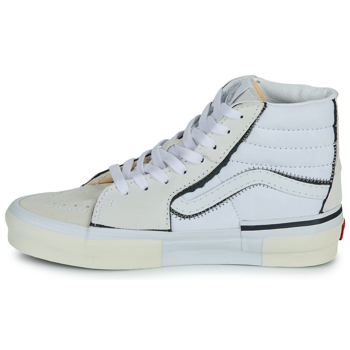 Sneakers alte Donna Vans  SK8-Hi Reconstruct  Bianco