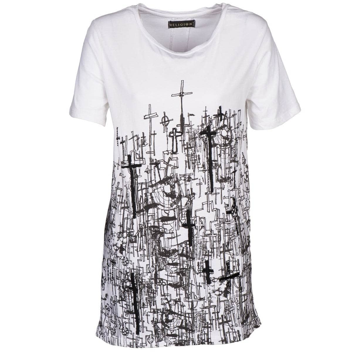 T-shirt Donna Religion  B123CND13  Bianco