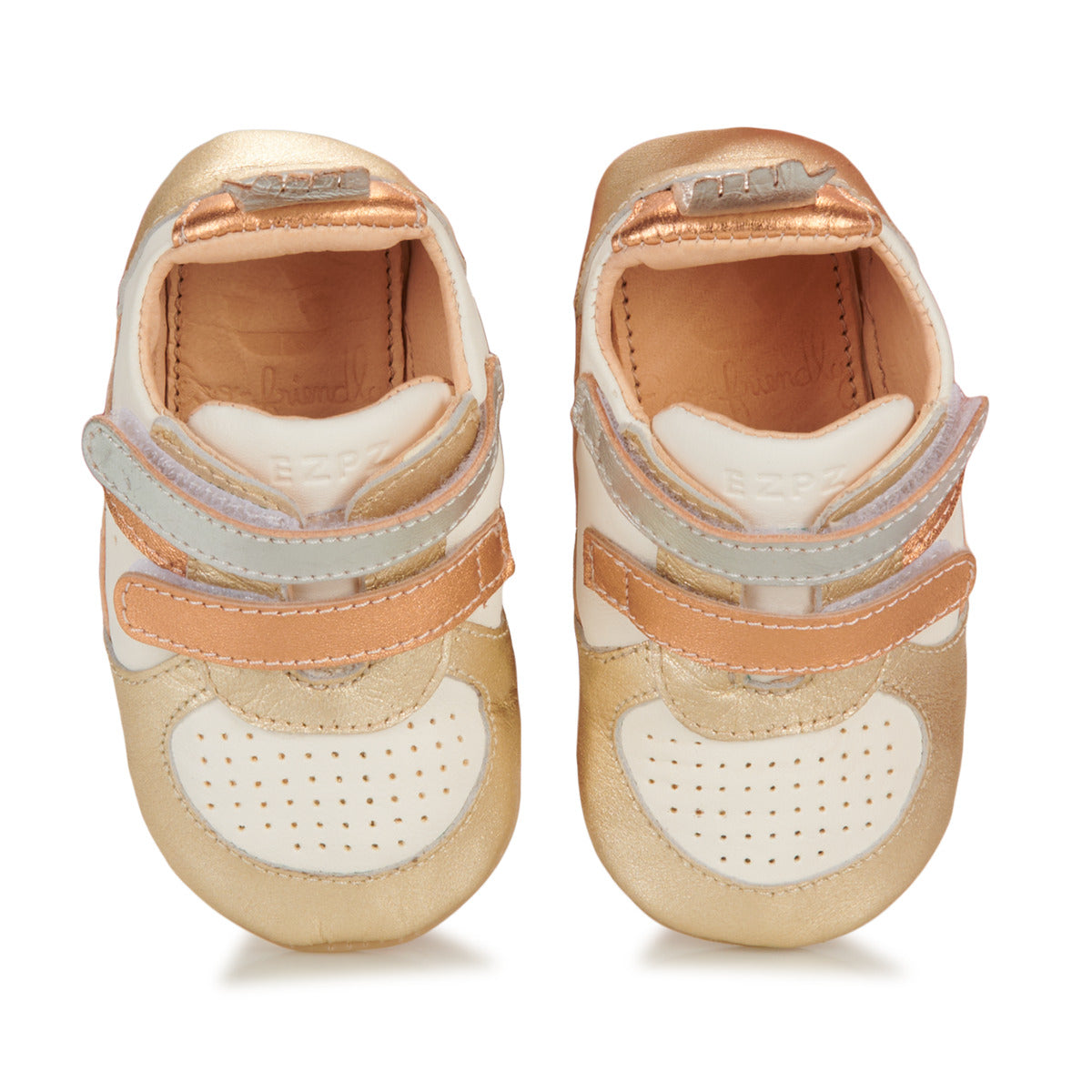 Scarpe bambini ragazza Easy Peasy  MY PRE BASKET VELCRO  Oro