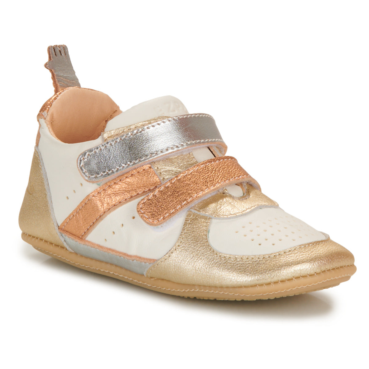 Scarpe bambini ragazza Easy Peasy  MY PRE BASKET VELCRO  Oro