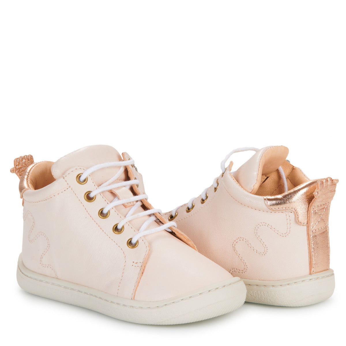 Scarpe bambini ragazza Easy Peasy  MY DEBOO LACET  Rosa