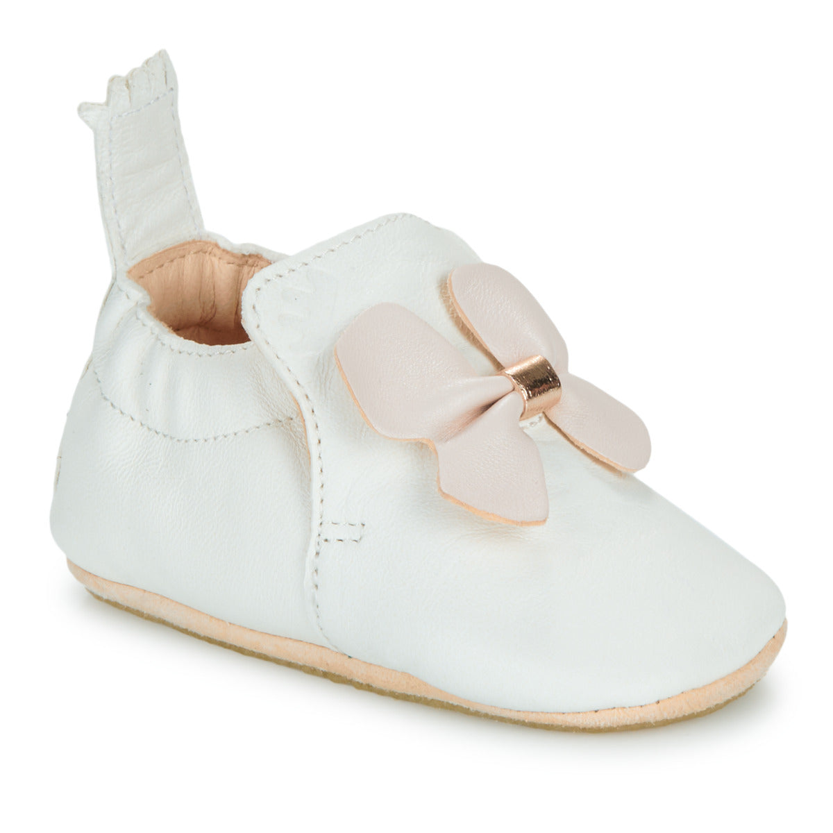 Pantofole bambini ragazza Easy Peasy  MY BLUBLU PAPILLON VOLANT  Bianco