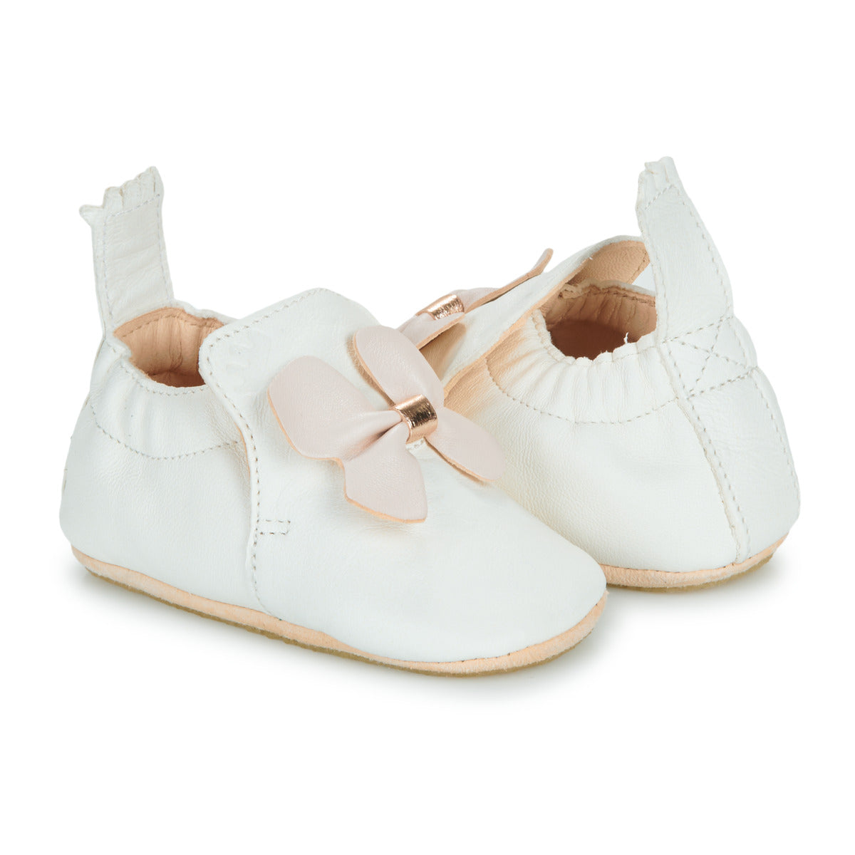 Pantofole bambini ragazza Easy Peasy  MY BLUBLU PAPILLON VOLANT  Bianco