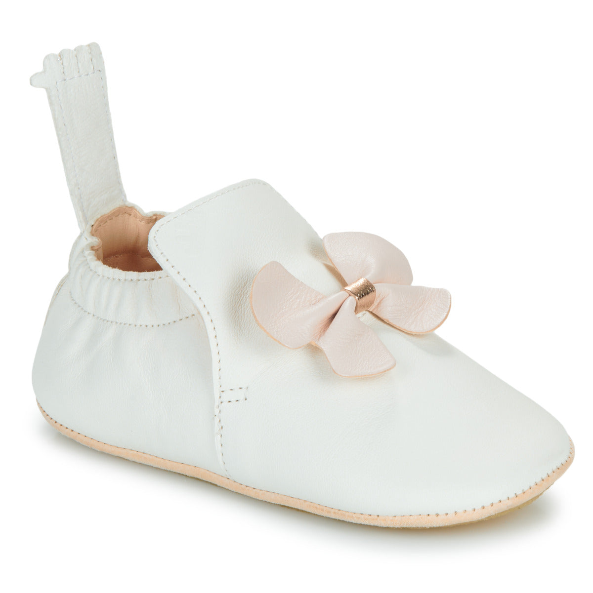 Pantofole bambini ragazza Easy Peasy  MY BLUBLU PAPILLON VOLANT  Bianco