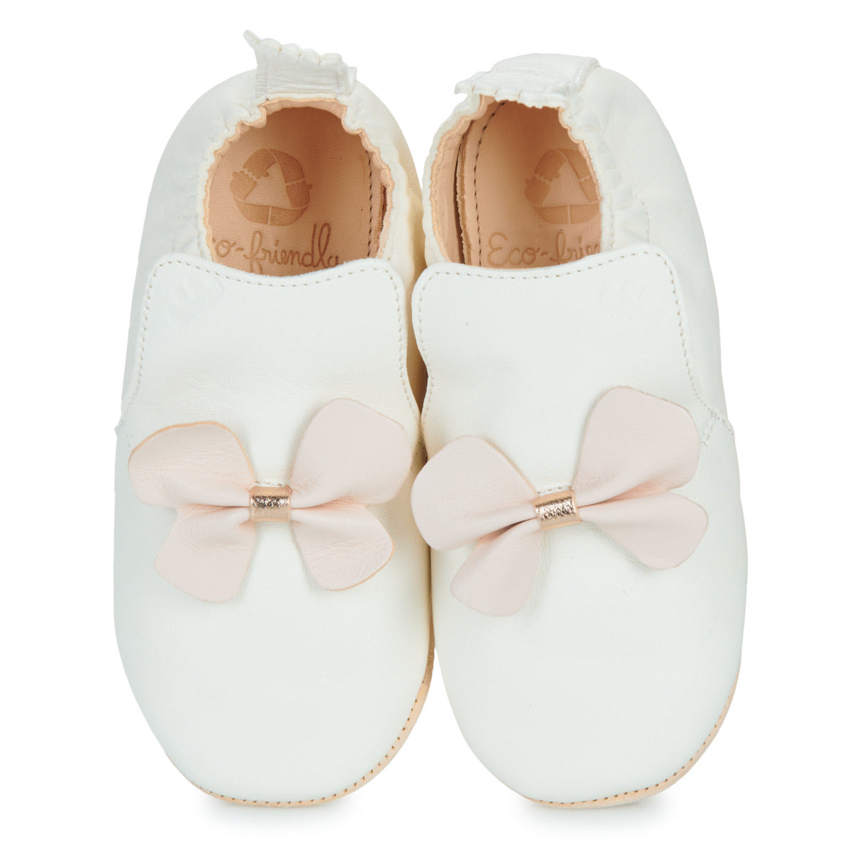 Pantofole bambini ragazza Easy Peasy  MY BLUBLU PAPILLON VOLANT  Bianco