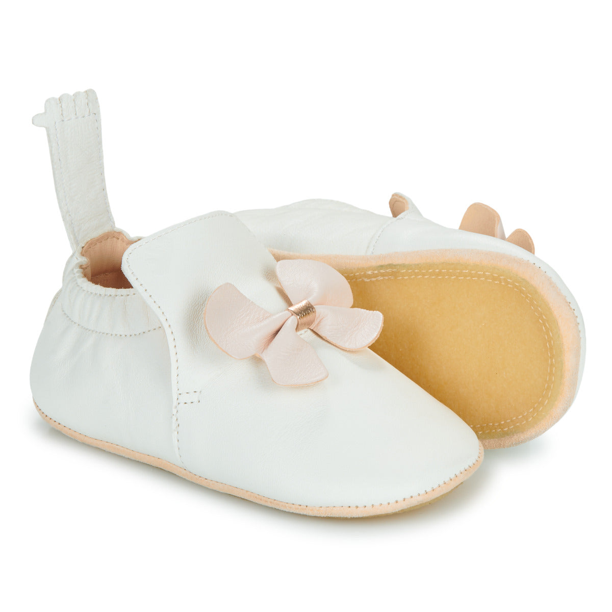 Pantofole bambini ragazza Easy Peasy  MY BLUBLU PAPILLON VOLANT  Bianco