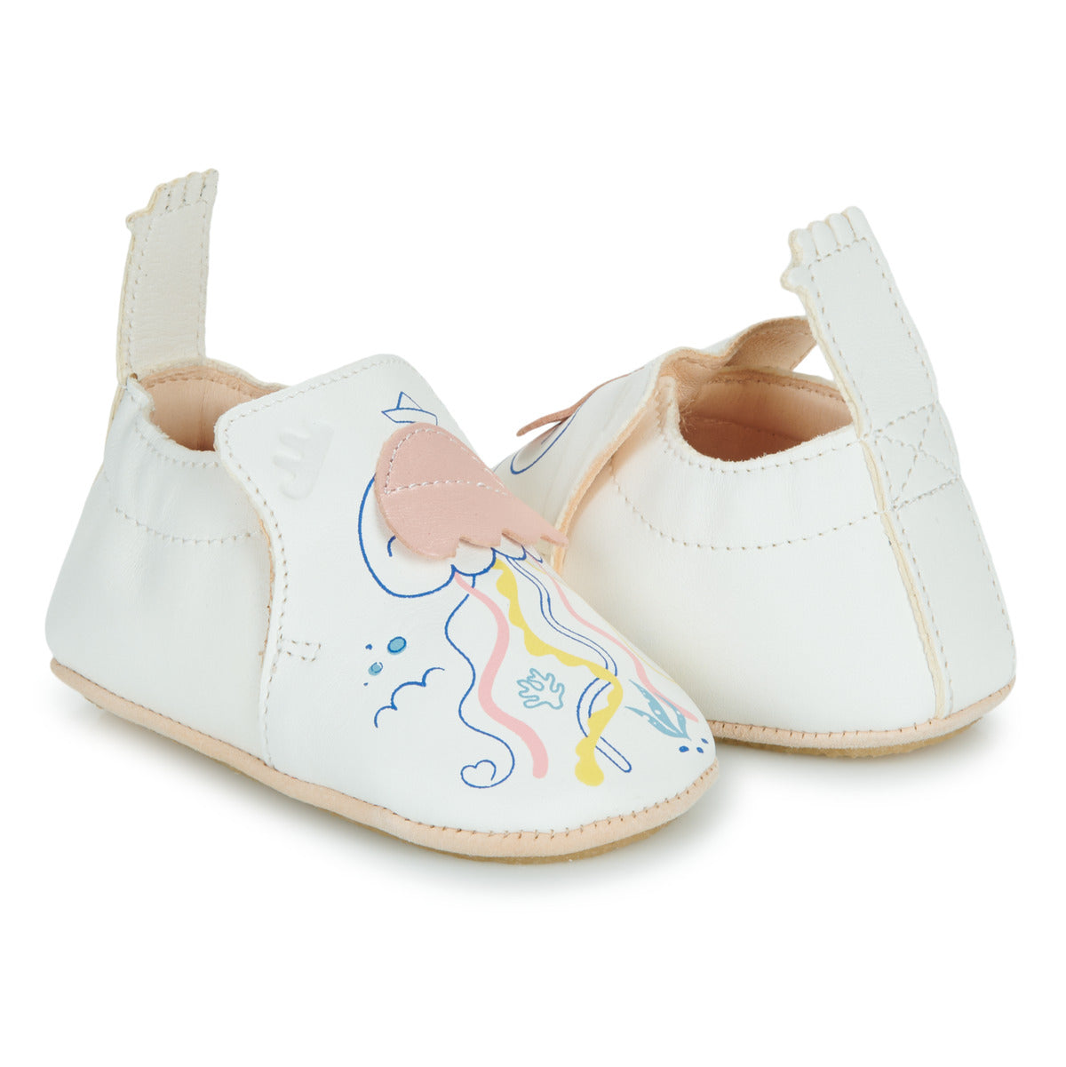 Pantofole bambini ragazza Easy Peasy  MY BLUBLU PIEUVRE  Bianco