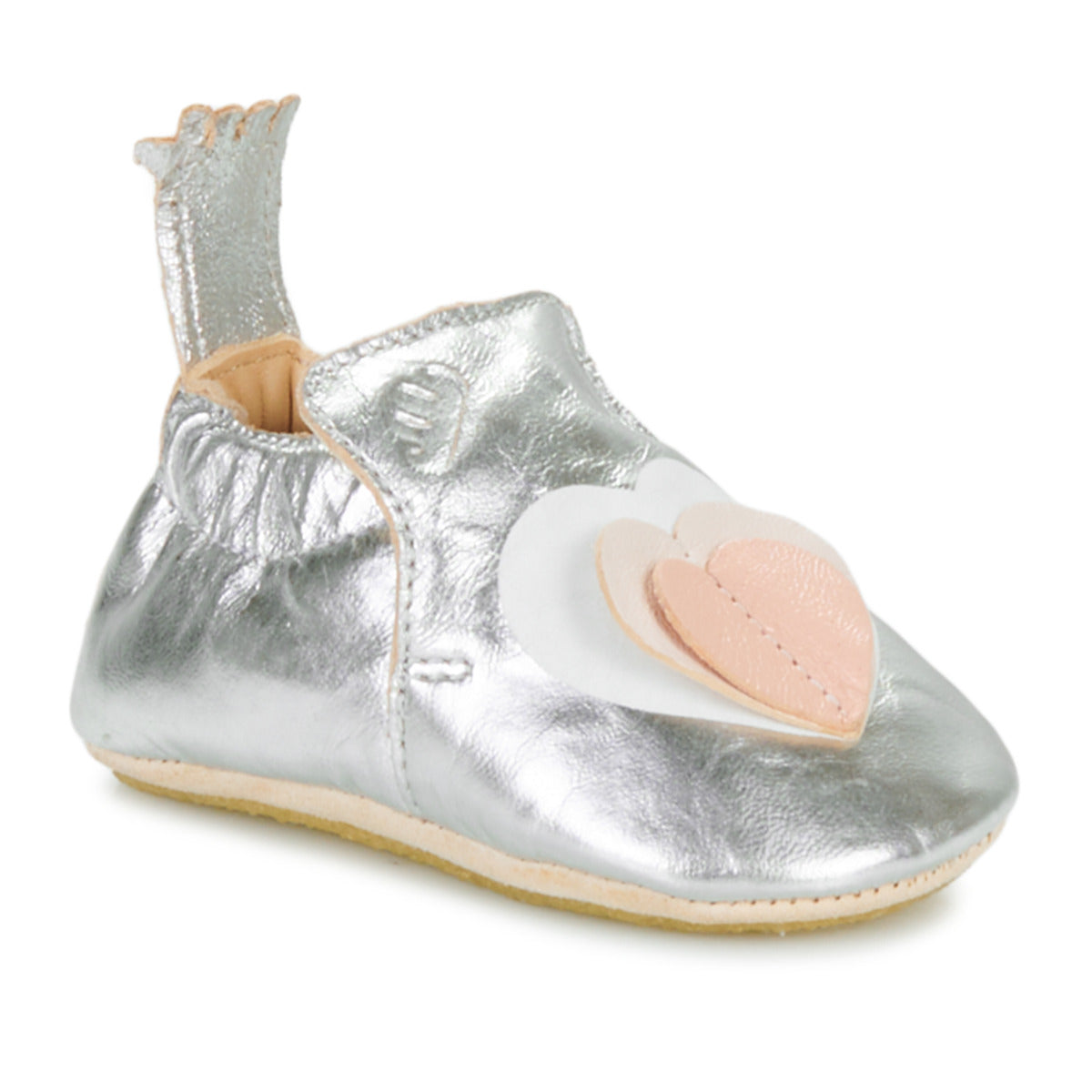 Pantofole bambini ragazza Easy Peasy  MY BLUBLU COEUR VOLANT  Argento