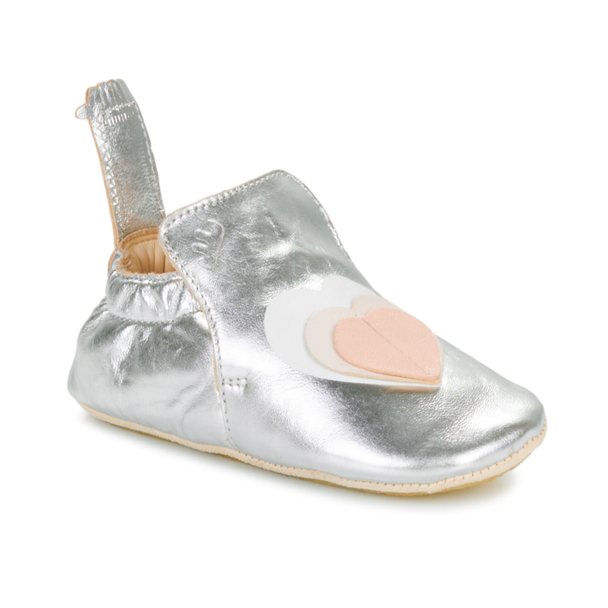 Pantofole bambini ragazza Easy Peasy  MY BLUBLU COEUR VOLANT  Argento