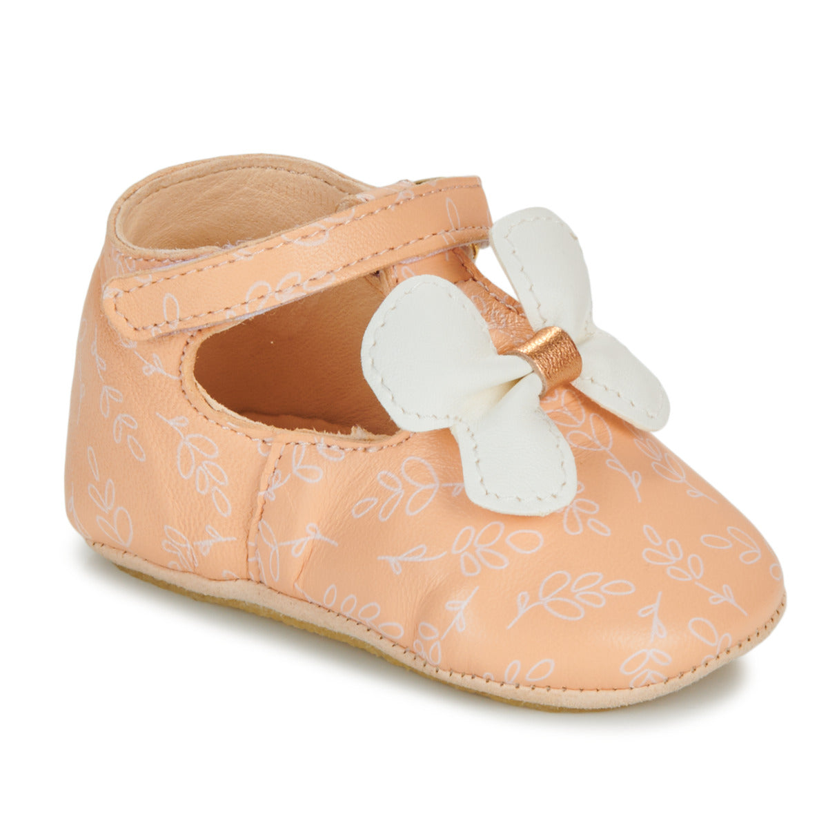 Pantofole bambini ragazza Easy Peasy  MY LILLYP PAPILLON VOLANT  Arancio