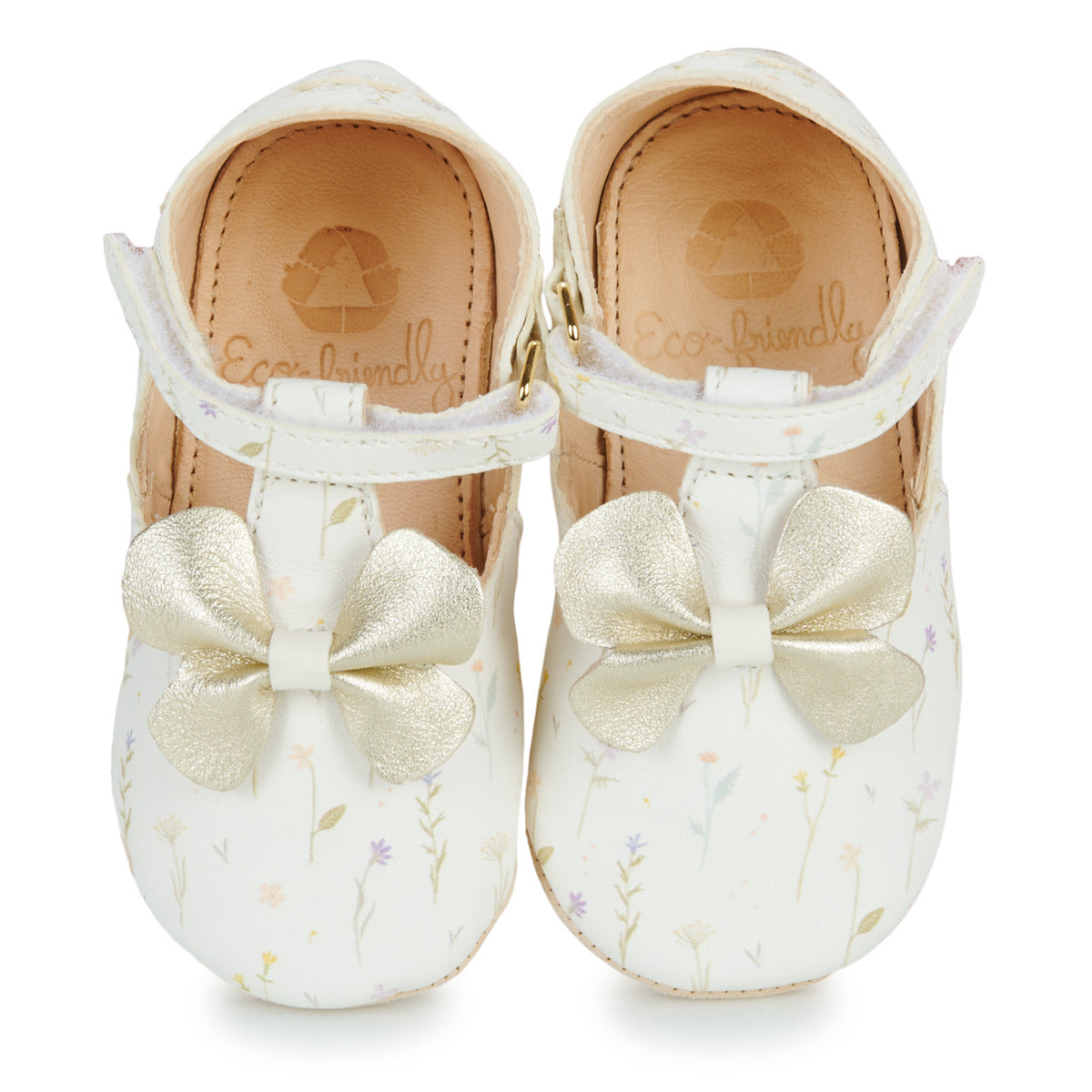 Pantofole bambini ragazza Easy Peasy  MY LILLYP PAPILLON VOLANT  Bianco